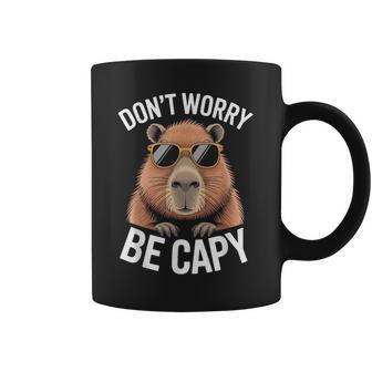Capybara Don't Worry Be Capy Capybara Amante De Los Roedores Taza de café - Regaloses