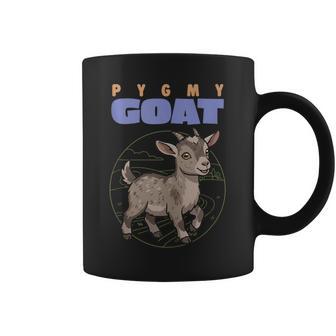 Caricatura Pigmea Cabra Granja Animal Amante Lindo Cabras In Mangas Taza de café - Regaloses