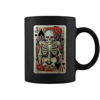 Cartes À Jouerquelette Cartes De Jeu De Crâne De Casino Tasse - Cadeauxyz