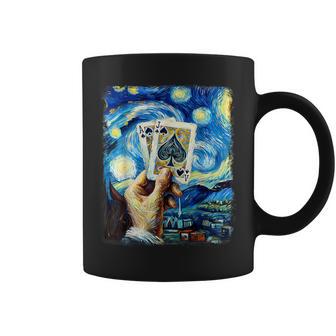 Cartes De Jeu Jack Peinture Nuit Étoilée Tasse - Cadeauxyz