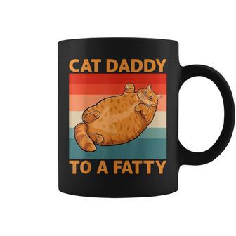Cat Daddy To A Fatty Orange Tabby Chonky Cat Coffee Mug - Thegiftio UK