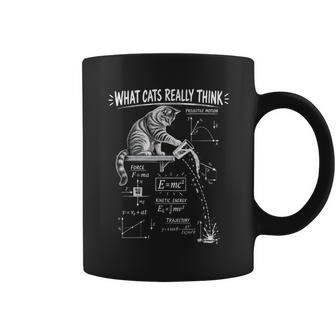 Cat Physics Projectile Motion Science Teacher Energy Humor Coffee Mug - Thegiftio UK