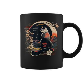 Chat Japon Drôle Cadeau Rétrointage Drôle Chat Tasse - Cadeauxyz