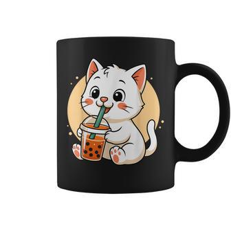Chat Mignon Kawaii Anime Boire Bubble Tea Fille Enfants Tasse - Cadeauxyz