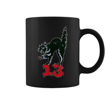 Chat Porte-Bonheur Noir Numéro 13 Tasse - Cadeauxyz