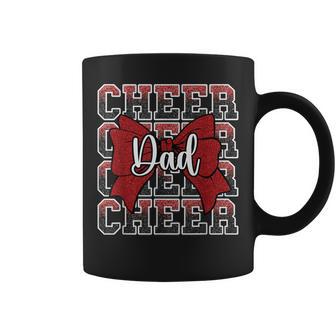 Cheer Dad Daddy Bow Sport Cheerleader Cheerleading Red Coffee Mug | Seseable UK
