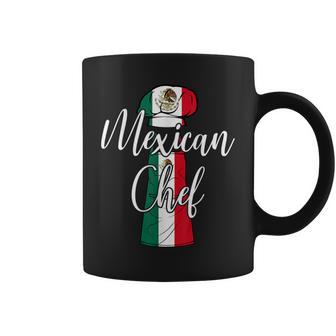 Chef Mexicano Cocinar Comida Divertida Cocinero Orgullo Nacional Bandera Taza de café - Regaloses