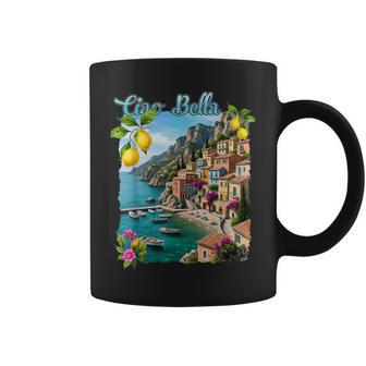 Ciao A Bella Italie Côte Amalfitaine Positano Méditerranée Tasse - Cadeauxyz