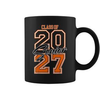 Class Of 2027 Senior 2027 Graduation Orange Vibes Coffee Mug | Seseable UK
