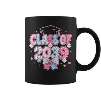 Class Of 2039 Grow With Me Graduation Coquette Bow Girls Coffee Mug | Seseable UK