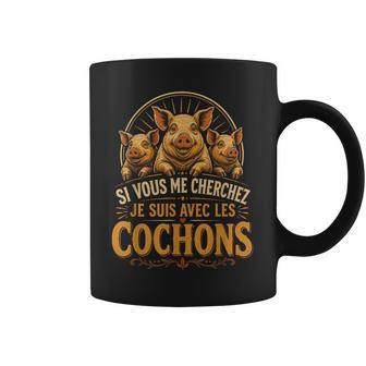 Cochonsious Me Cherchez Citationintage Rurale Tasse - Cadeauxyz