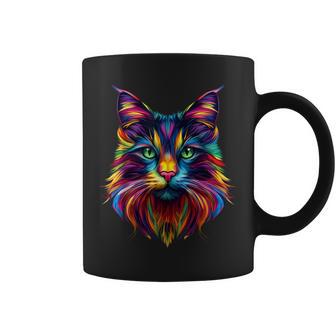 Coloré Maine Coonisage Mignon Amoureux Des Chats Hommes S Noir Tasse - Cadeauxyz