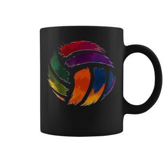 Colorido Jugador Deoleibol O Equipo Para Niñas Es Y Niños Taza de café - Regaloses