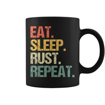 Comer Dormir Rust Repeat -Divertido Jugador Diciendo Juegos Deportes Meme Taza de café - Regaloses