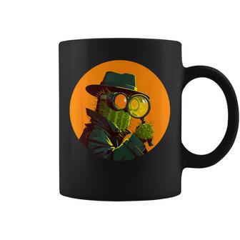 Cool Detective Cactus En Un Disfraz Divertido Para Hombre Y Taza de café - Regaloses