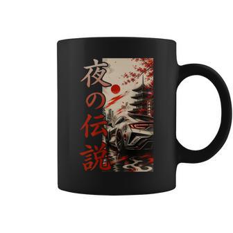 Cool Japanese Jdm Sports Race Car Drifting Graphic On Back Coffee Mug - Thegiftio UK