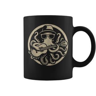 Cool Octopus Guitarrista Diseño Divertido Amante De La Músicaida In Mangas Taza de café - Regaloses