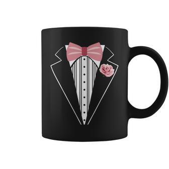 Costume Demoking Amusant Avec Nœud Papillon Rose Pour Enfants Et Adultes Tasse - Cadeauxyz