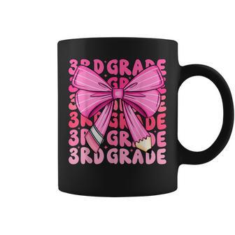 Cute 3Rd Grade Girls Coquette Bow Back To School Third Grade Coffee Mug - Thegiftio UK