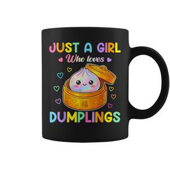 Cute Dumpling Kawaii Anime Just A Girl Who Loves Dumplings Coffee Mug | Seseable UK