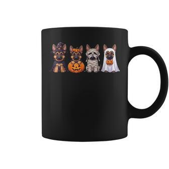 Cute German Shepherd Halloween Witch Mummy Pumpkin Dog Coffee Mug | Seseable UK