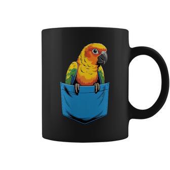 Cute Pocket Sun Conure Parrot Lovers Coffee Mug - Thegiftio UK