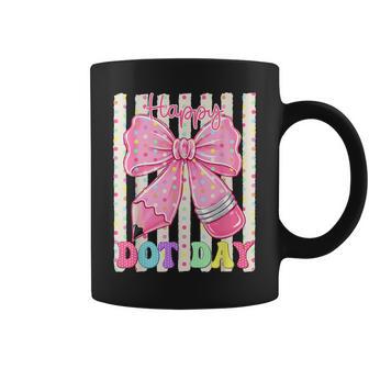 Cute Striped Pencil Coquette Bow Polka Dot Sept 15Th Girly Coffee Mug | Seseable UK