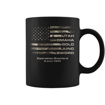 D-Day 82Nd Anniversary Normandy D-Day Beaches Usa Camo Flag Coffee Mug - Thegiftio UK