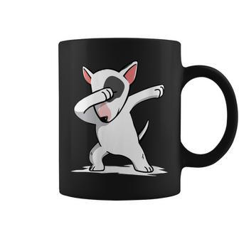 Dabbing Bull Terrier Inglés Dab Dance Perro Cuello Taza de café - Regaloses