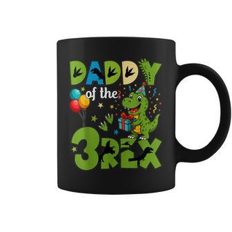Dad Of The Three Rex Birthday Dinosaur Family Matching Coffee Mug | Seseable UK
