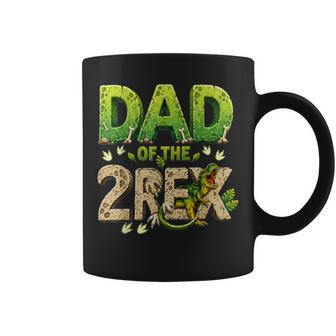 Dad Of The Two Rex Birthday Dinosaur Family Matching Coffee Mug - Thegiftio UK