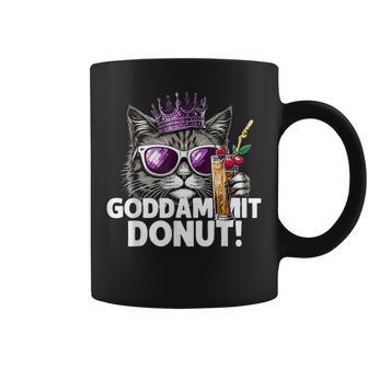 De Meme De Gato Princesa Donut Estilo Divertido De Dibujos Animados Kawaii Taza de café - Regaloses