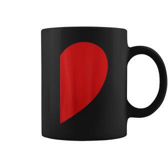 Demi Cœur En Forme De Cœur Pour Couple Deaint-Valentin Tasse - Cadeauxyz