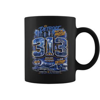 Detroit 313 Hustle Hometown Urban Coffee Mug - Thegiftio UK