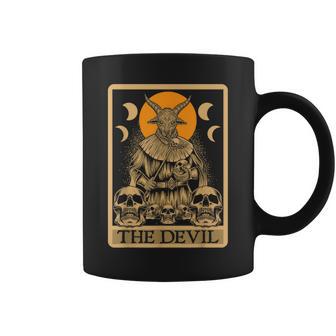 The Devil Tarot Gótico Lectura De Cartas Adivinación Oculto Taza de café - Regaloses