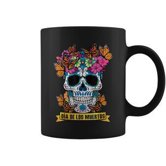 Dia De Los Muertosquelette Floralouls Mexicanouls Day Of Dead Tasse - Cadeauxyz