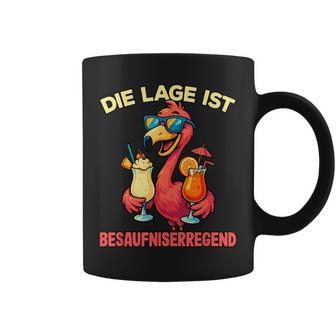 Die Lage Ist Besäufniserregend Lustiges Flamingo Party Tassen - Geschenkecke