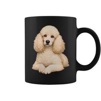 Diseño De Caniche Realista Para Amantes De Los Perros Cuello Taza de café - Regaloses
