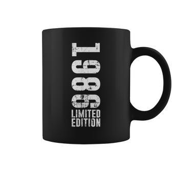 Diseño De Cumpleaños Edición Limitada Yintage 1986 Taza de café - Regaloses