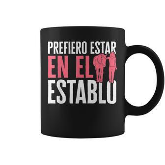 Divertido Caballos Prefiero Estar En El Establo Caballo Taza de café - Regaloses