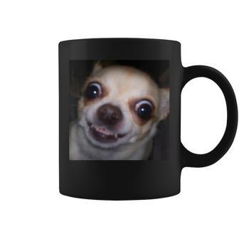 Divertido Chihuahua Cara Borrosa Meme Foto Humor Taza de café - Regaloses