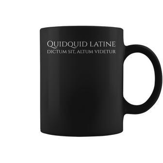 Divertido Dicho Latino Proverbio Antiguo Roma Cita Regalo Taza de café - Regaloses