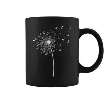 Divertido Regalo De Notas Musicales Para Hombres Y Es Flor De Diente De León In Mangas Taza de café - Regaloses