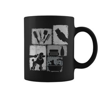 Dog Groomer Vintage Collage Pet Groomer Coffee Mug - Thegiftio UK