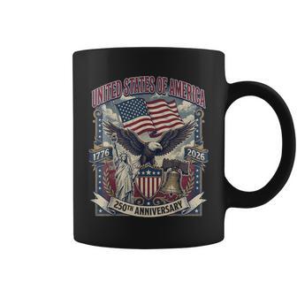 Drapeau Américain 250E Anniversaire Aigle Et Liberté Usa 250 Ans Tasse - Cadeauxyz