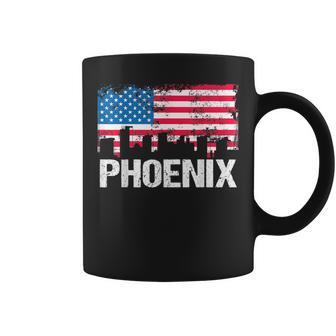 Drapeau Américainintage Horizon De Laille Phénix Arizona Usa Tasse - Cadeauxyz