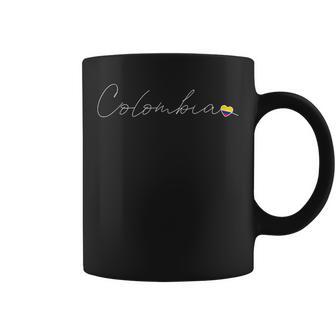 Drapeau Colombienimple Colombien En Forme De Cœurur La Colombie Tasse - Cadeauxyz