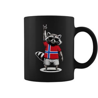 Drapeau Norvégien Raton Laveur Drôle Norvège Tasse - Cadeauxyz