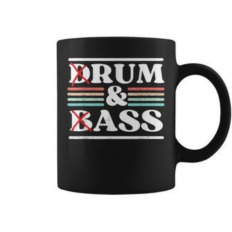 Drum & Bass Rum & Ass Retrointageibes Team Taza de café - Regaloses