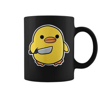 Duck With Knife Coffee Mug | Seseable UK